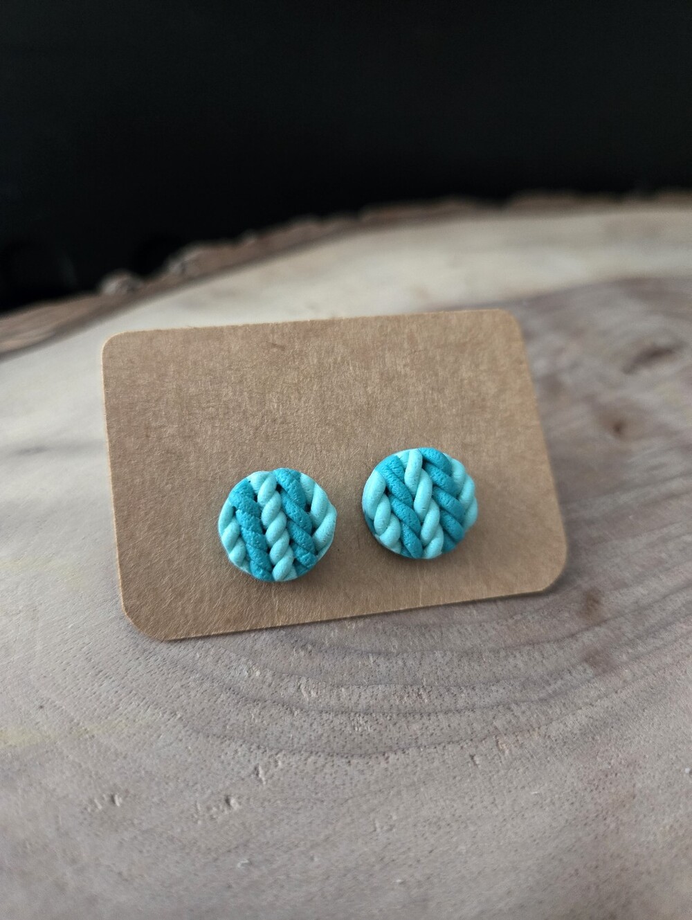 060 New Handmade Polymer clay earrings - stainless steel studs